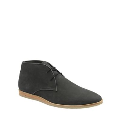 Black 'Cuckoo' mens lace up ankle boots